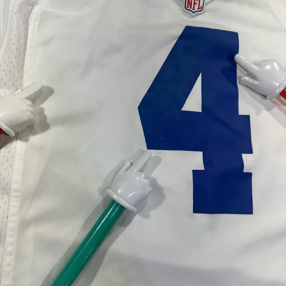 Nike NFL On Field Dallas Cowboys Dak Prescott #4 White Jersey Men’s Sz 2XL FLAWS